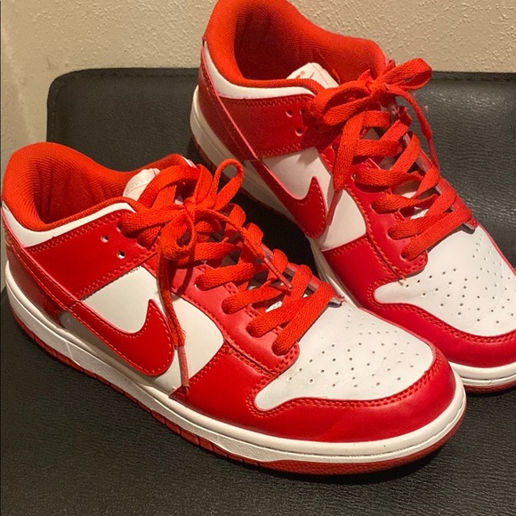 Red and White Nike Sneakers - Picture 3 of 10